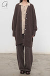 Mutedance 24 Autumn and Winter Cashmere Trousers MD-MD24FW119-BROWN MD24FW118 MD24FW119